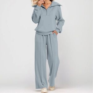 Women's Light Blue Jogging Suit Size X-Large